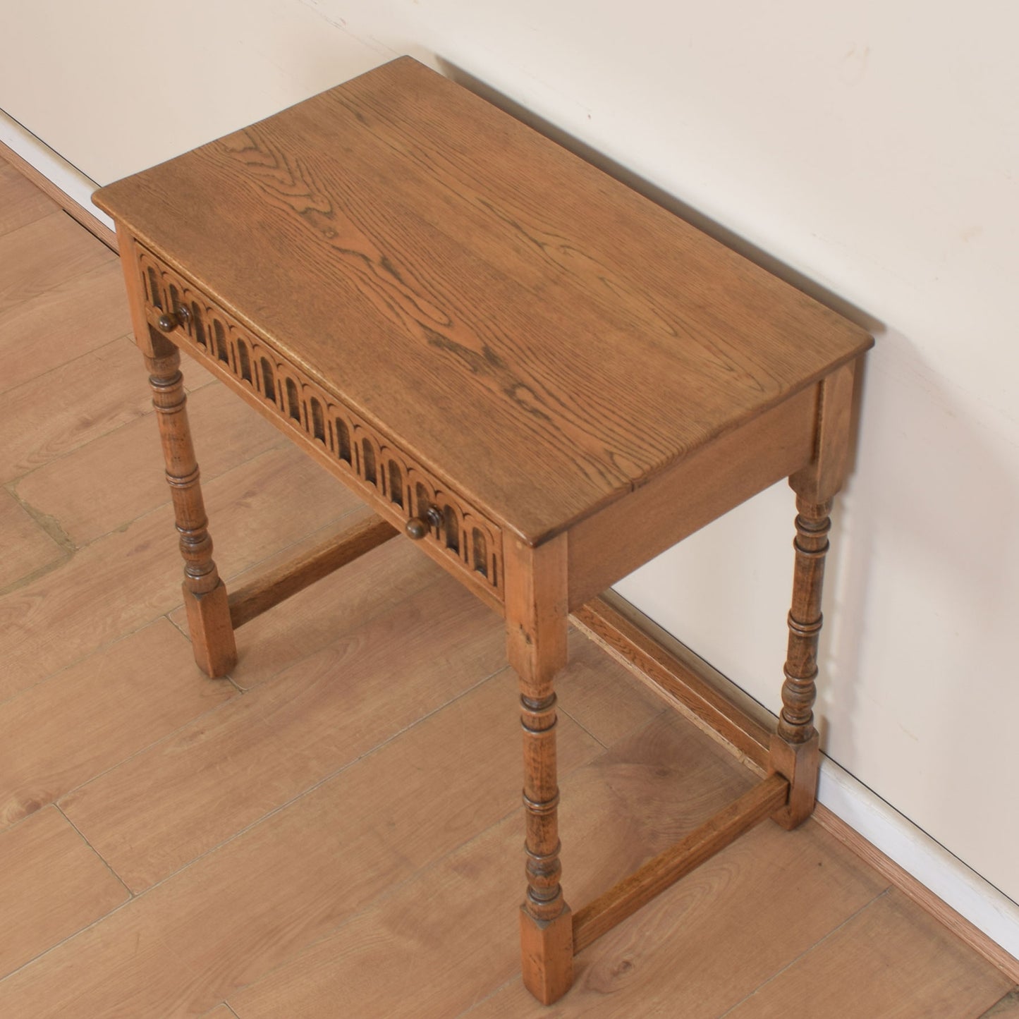 Vintage Oak Console Table