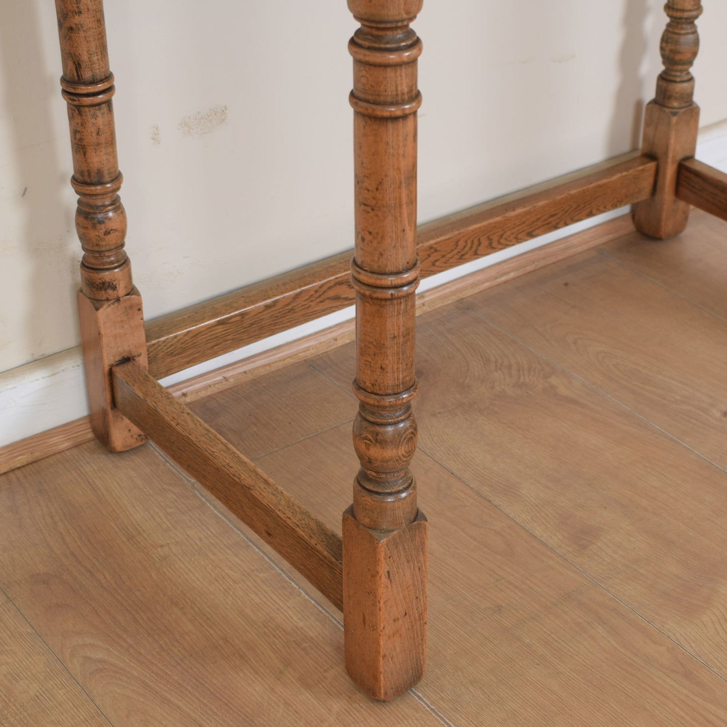Vintage Oak Console Table