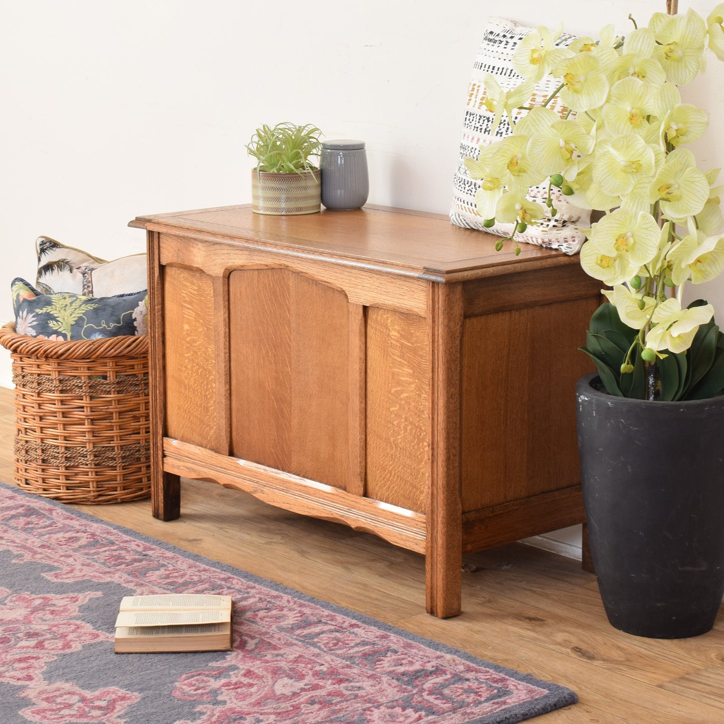 Oak Blanket Box