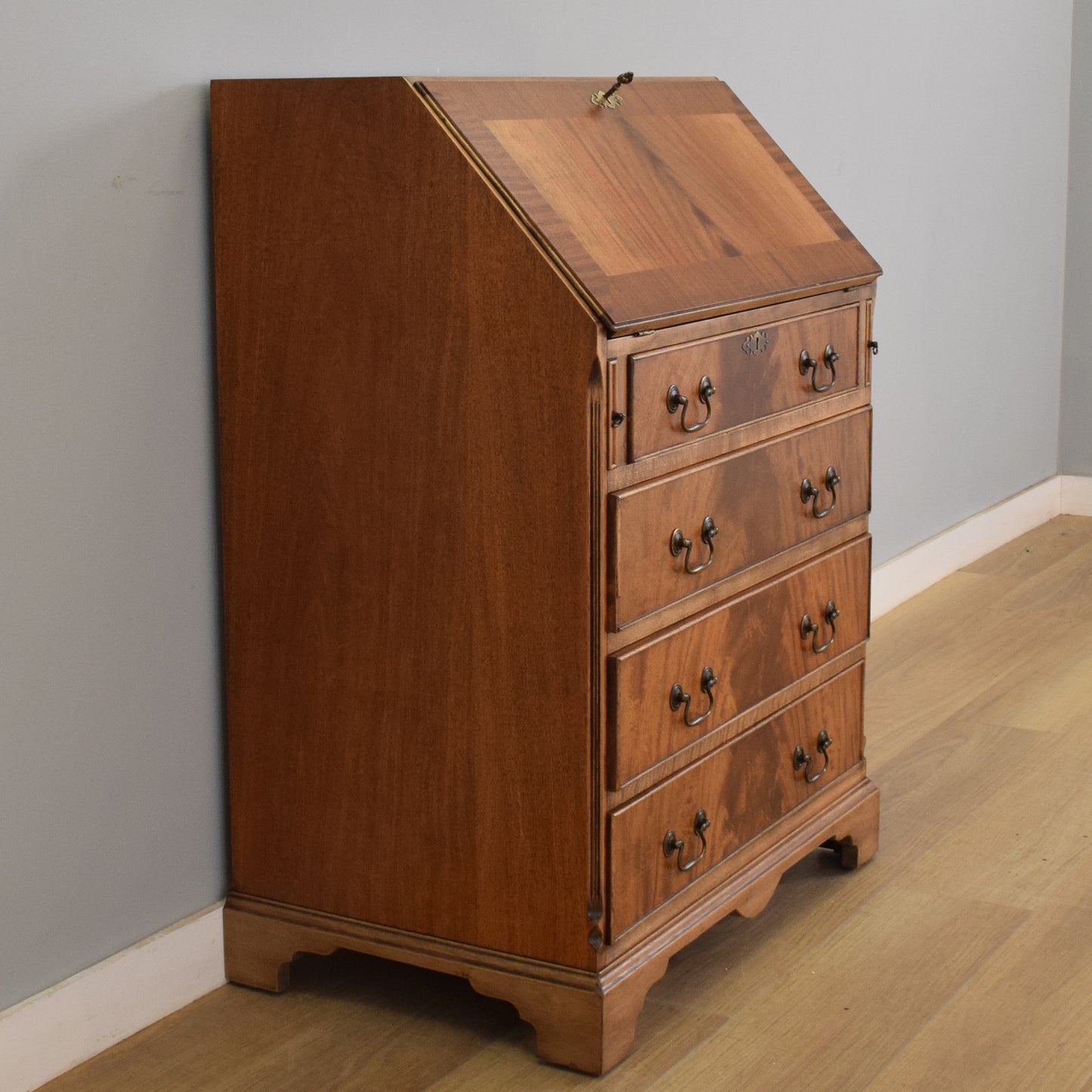 Refinished Mahogany-Veneer Bureau