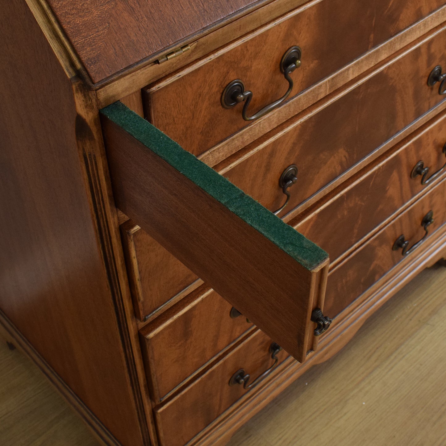 Refinished Mahogany-Veneer Bureau