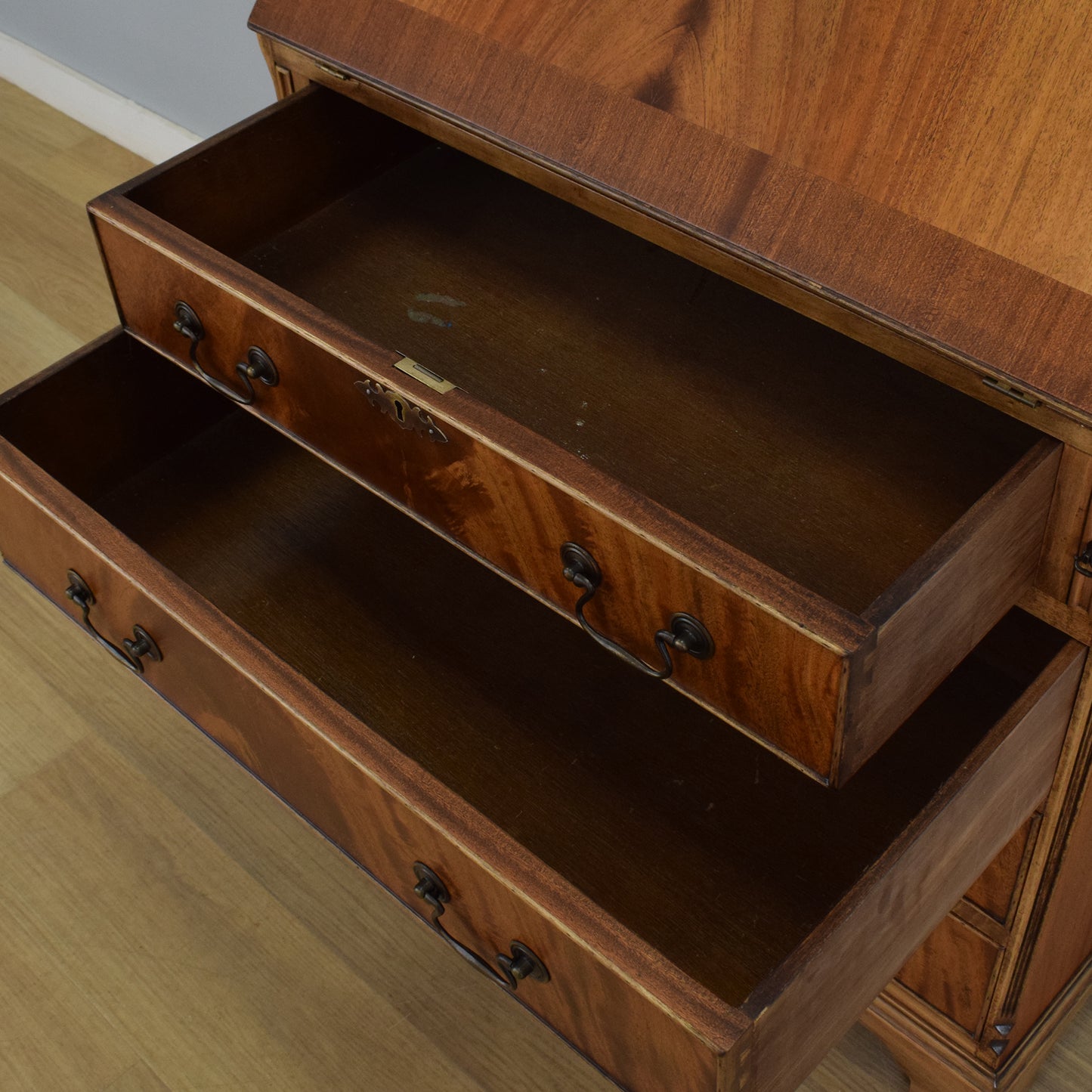 Refinished Mahogany-Veneer Bureau