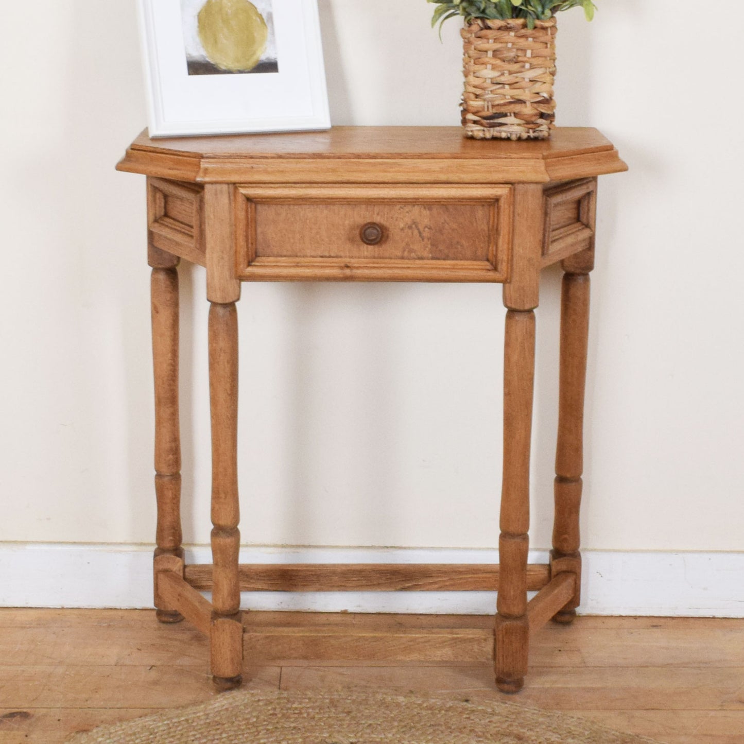 Restored Oak Hall Table