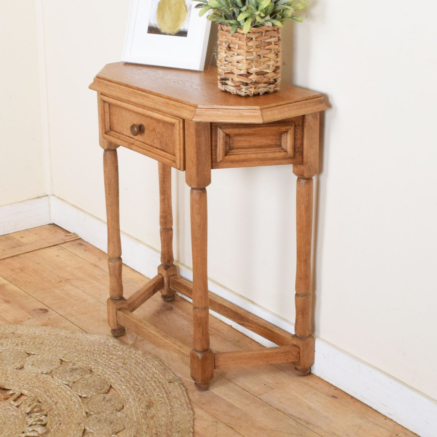 Restored Oak Hall Table