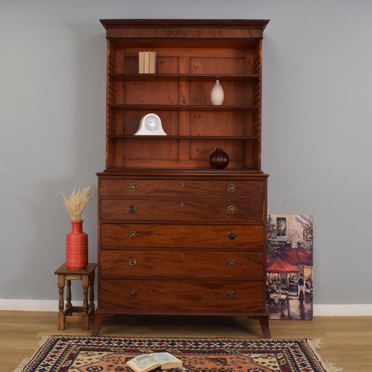Mahogany Secretaire Bookcase