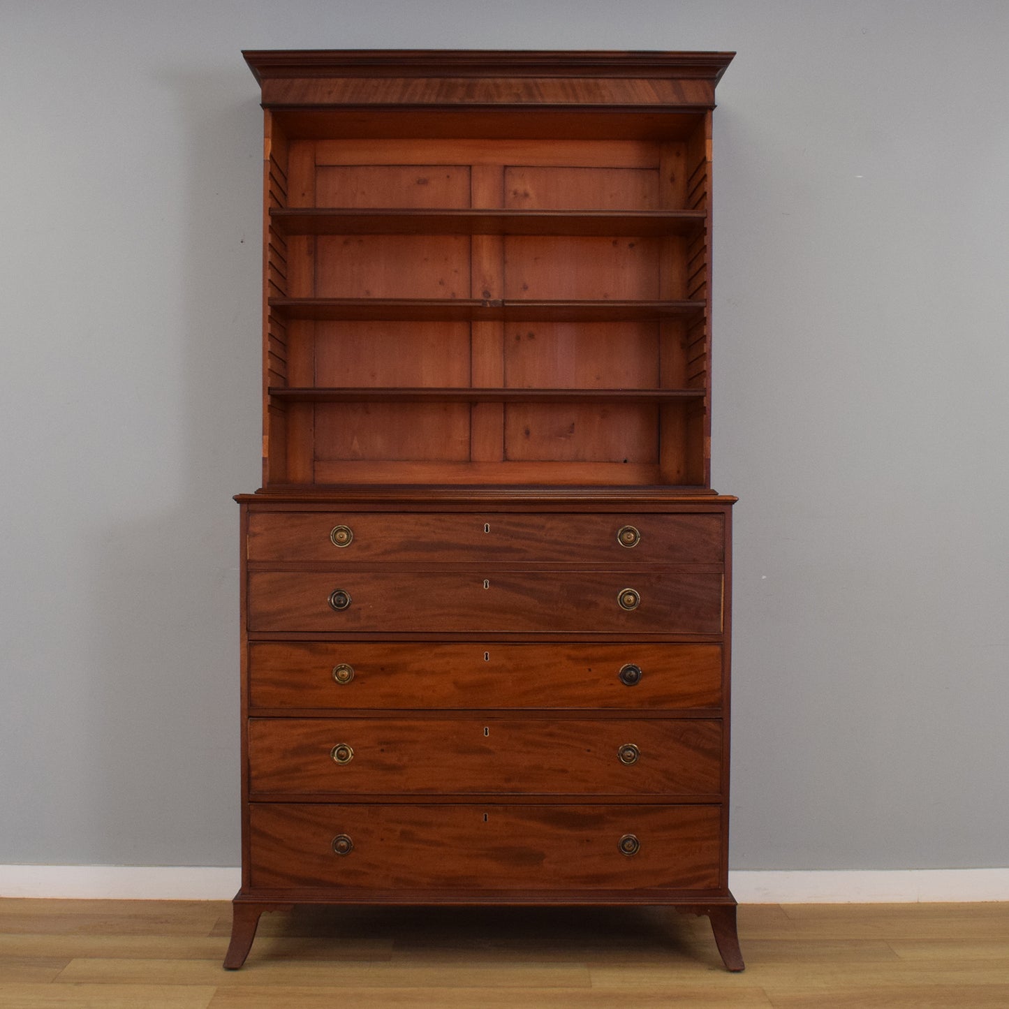 Mahogany Secretaire Bookcase