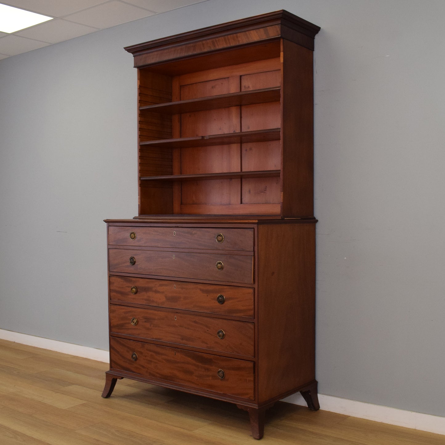 Mahogany Secretaire Bookcase