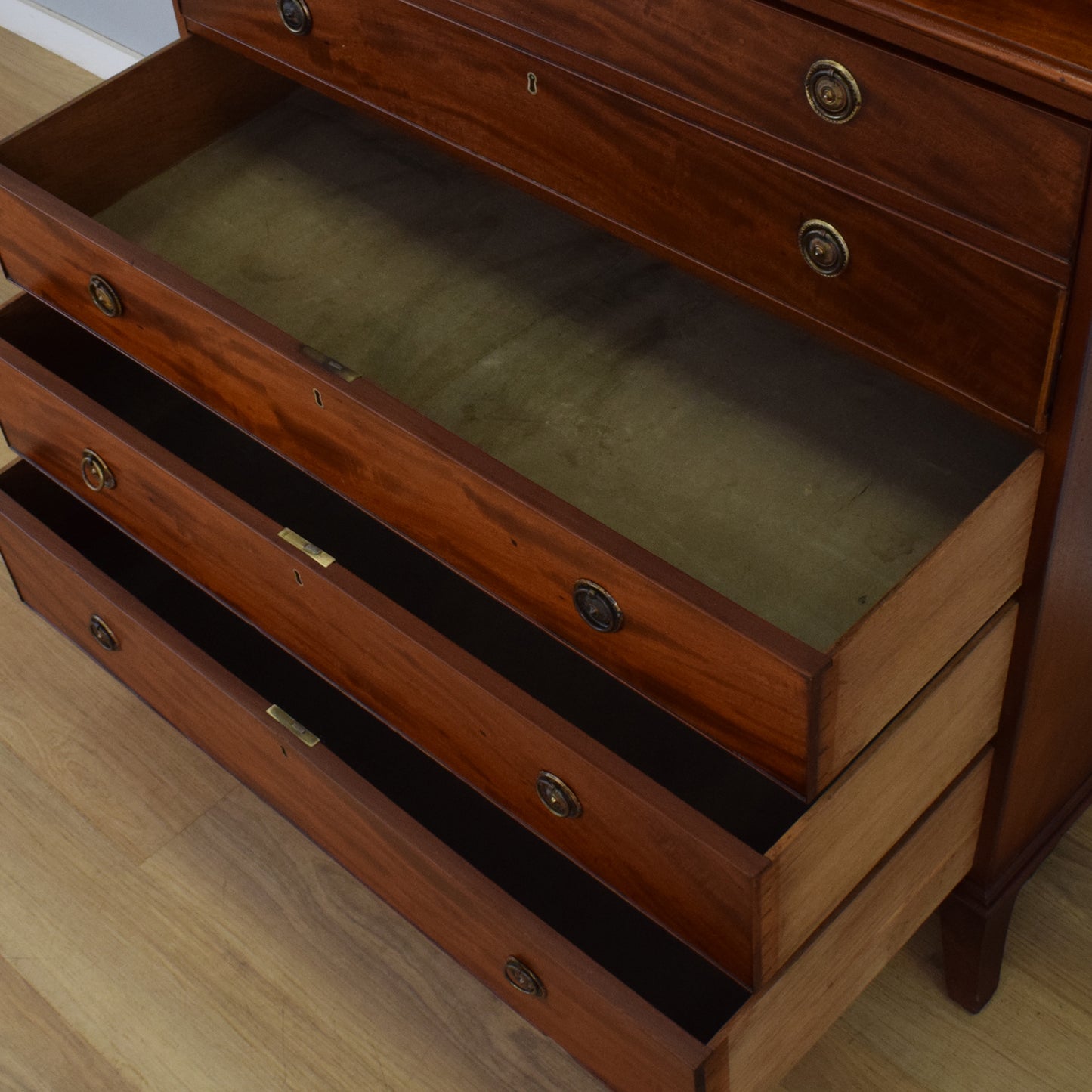 Mahogany Secretaire Bookcase