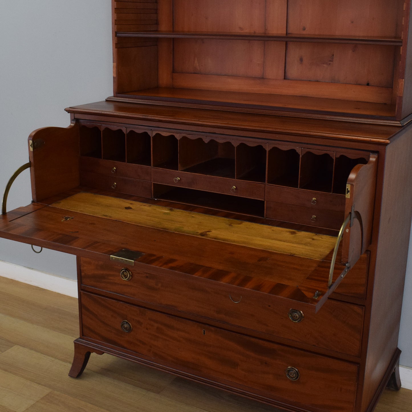 Mahogany Secretaire Bookcase