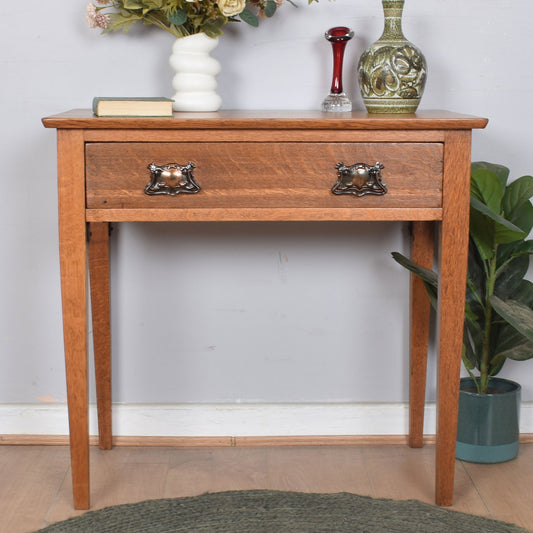 Oak Occasional Console Table