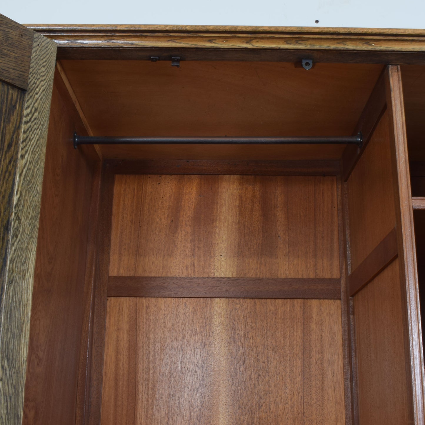 Small Crown Oak Wardrobe