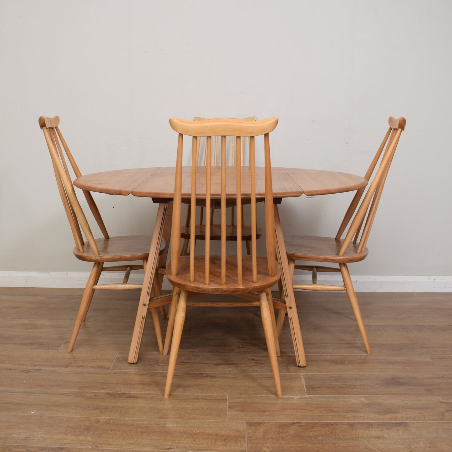 Ercol Drop-Leaf Table & Four Chairs