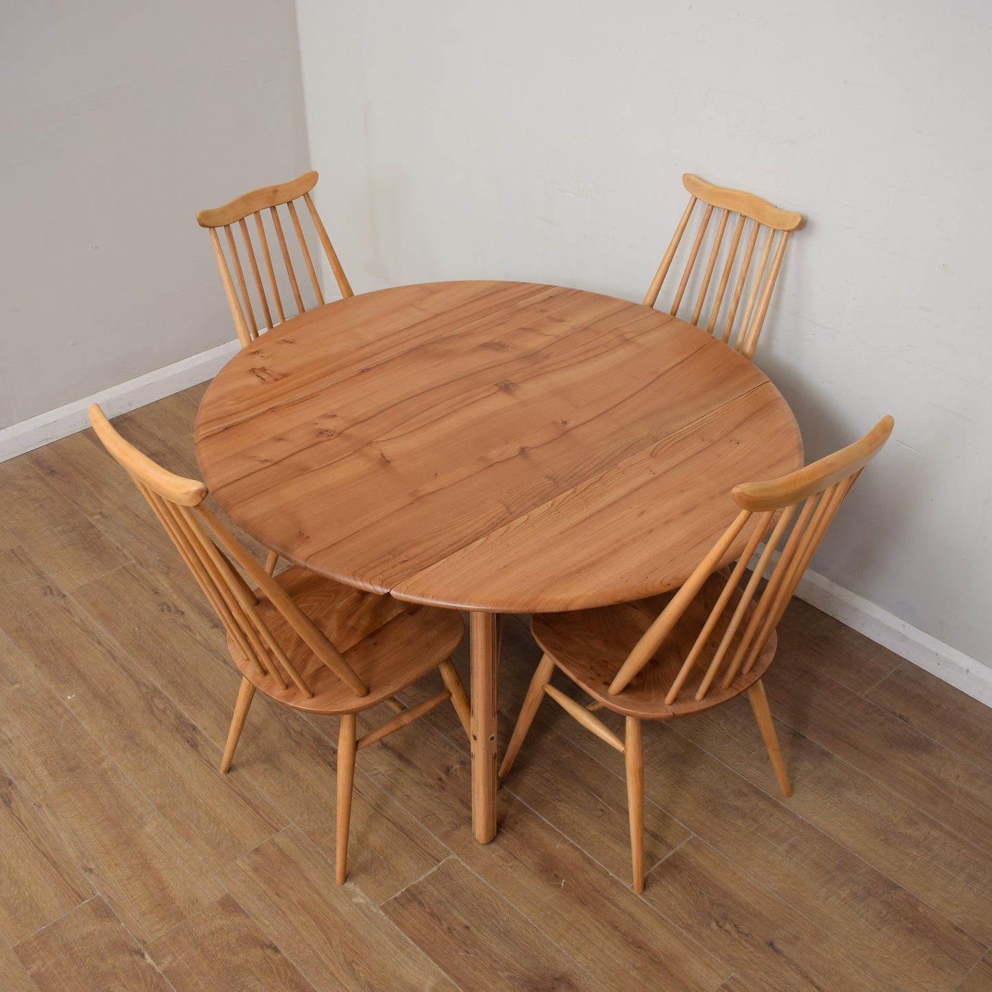 Ercol Drop-Leaf Table & Four Chairs