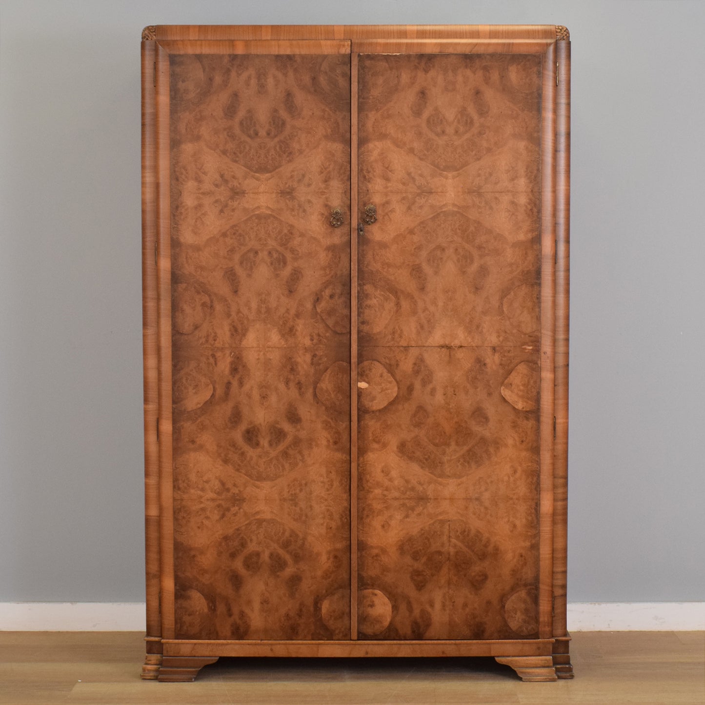 Walnut Burr Veneer Wardrobe