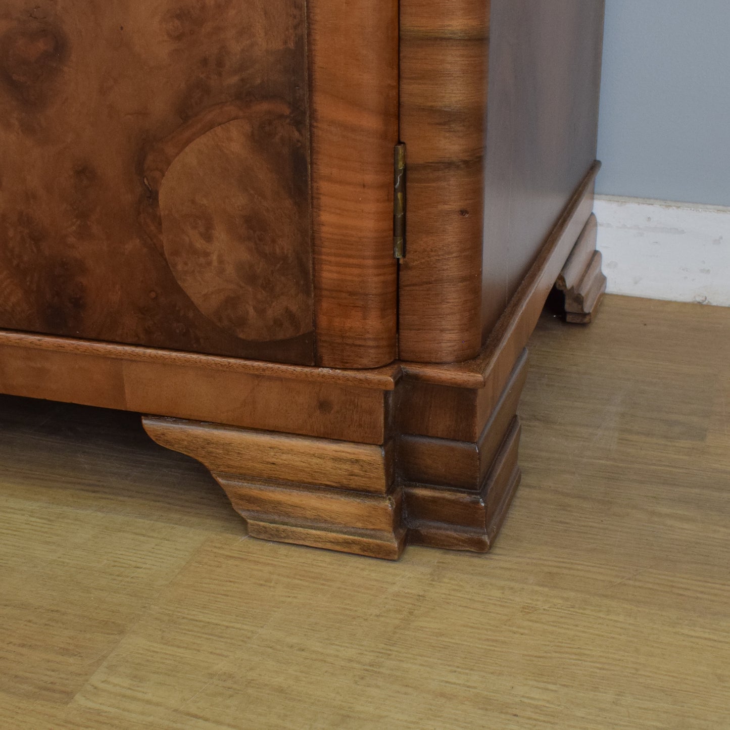 Walnut Burr Veneer Wardrobe