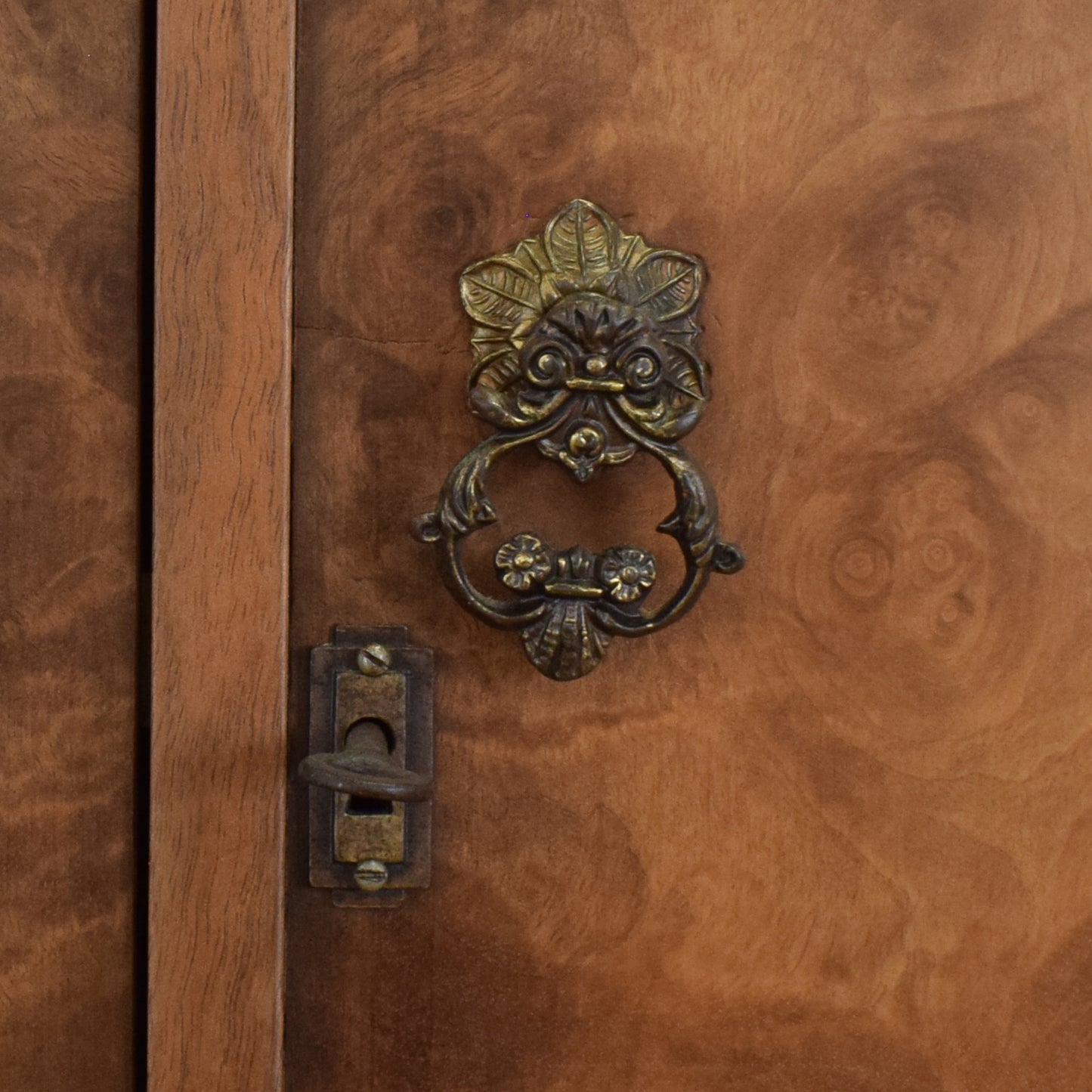 Walnut Burr Veneer Wardrobe