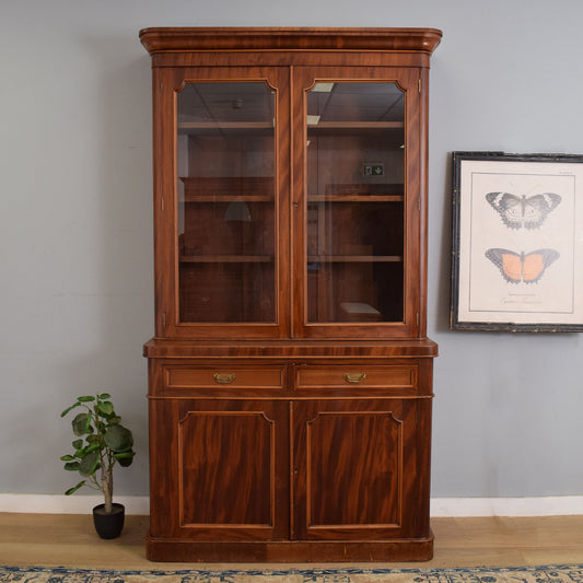 Mahogany glazed display unit