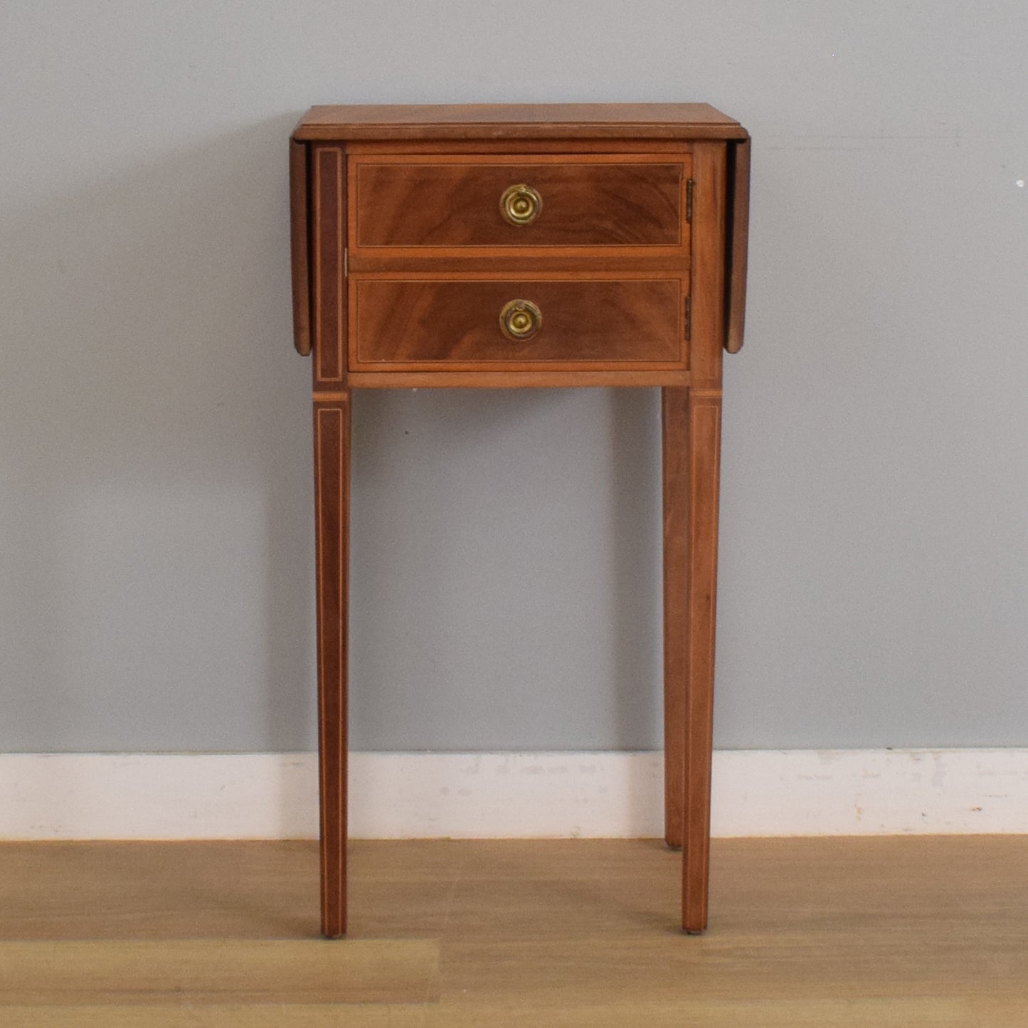 Mahogany Drop-Leaf Side Table