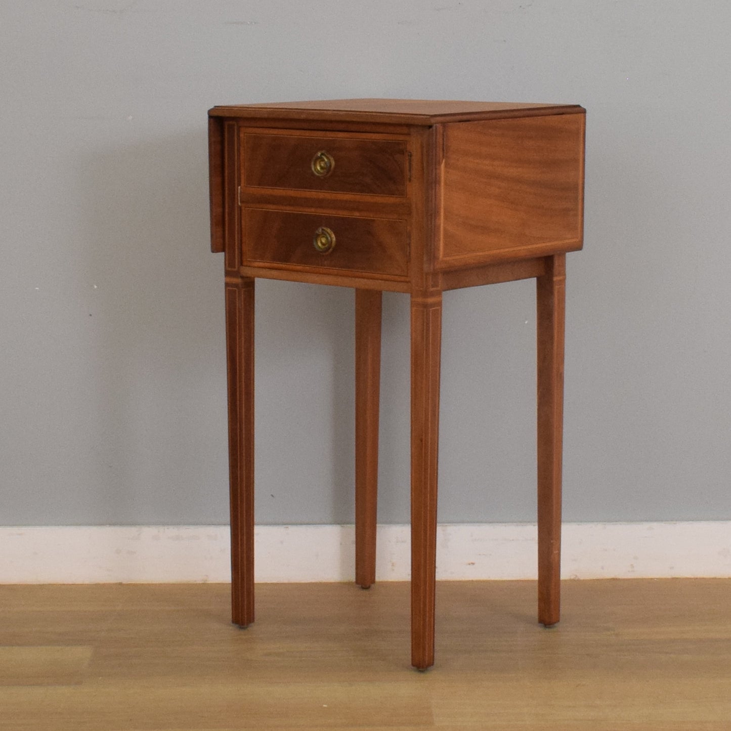 Mahogany Drop-Leaf Side Table