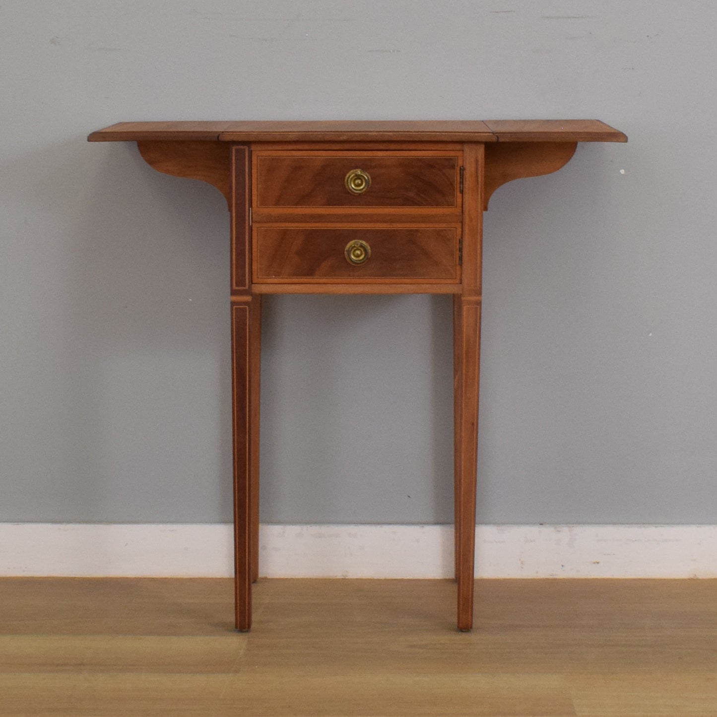 Mahogany Drop-Leaf Side Table
