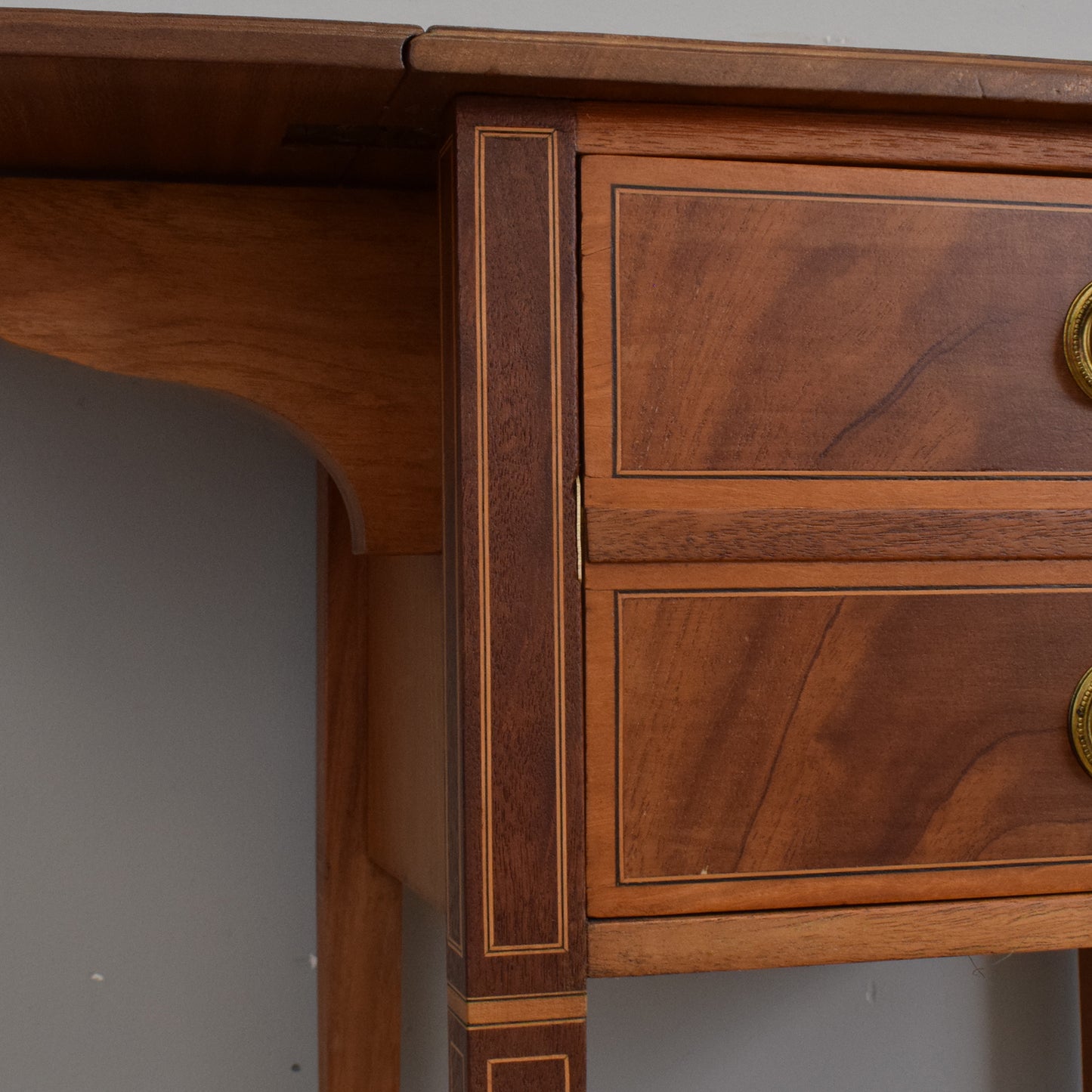 Mahogany Drop-Leaf Side Table