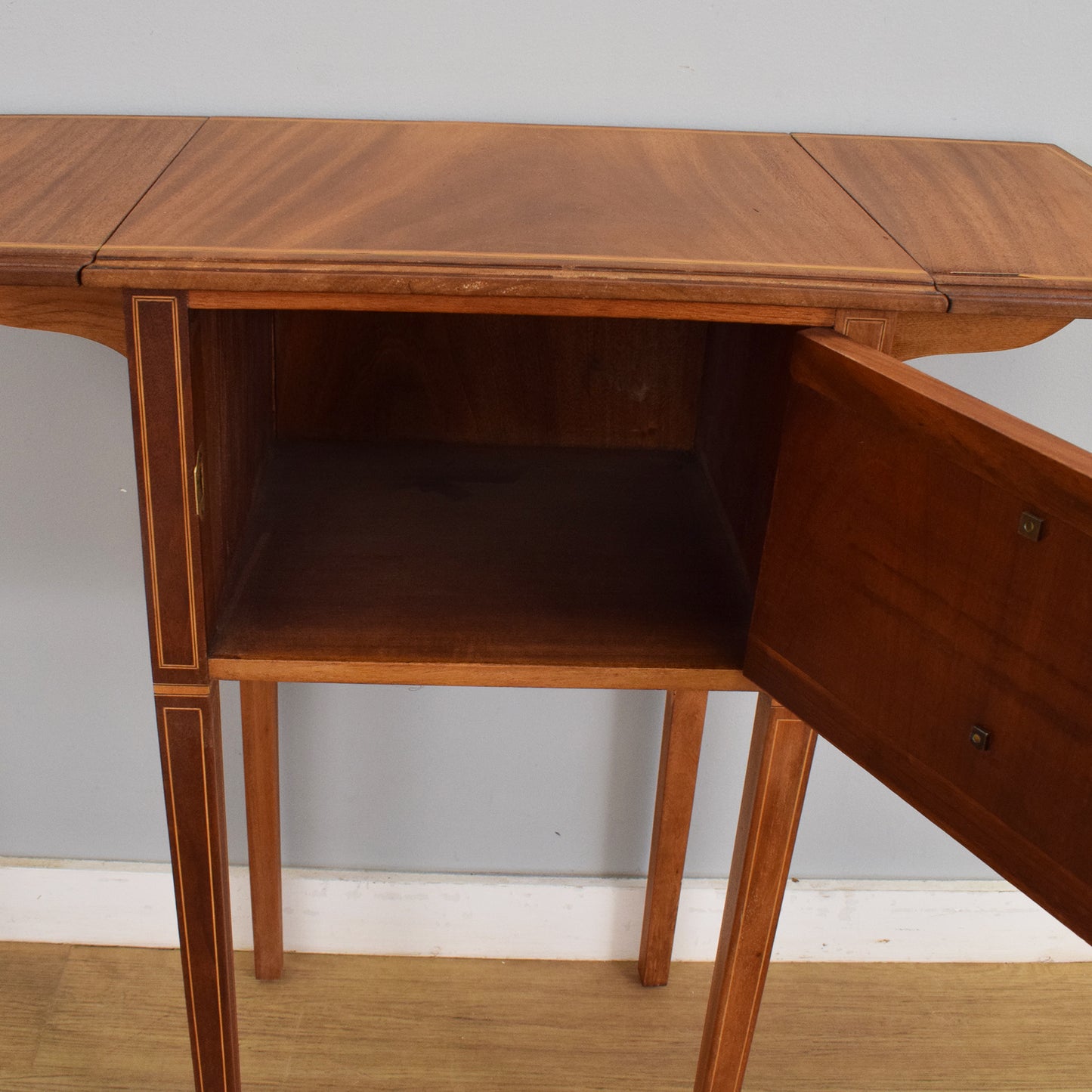 Mahogany Drop-Leaf Side Table