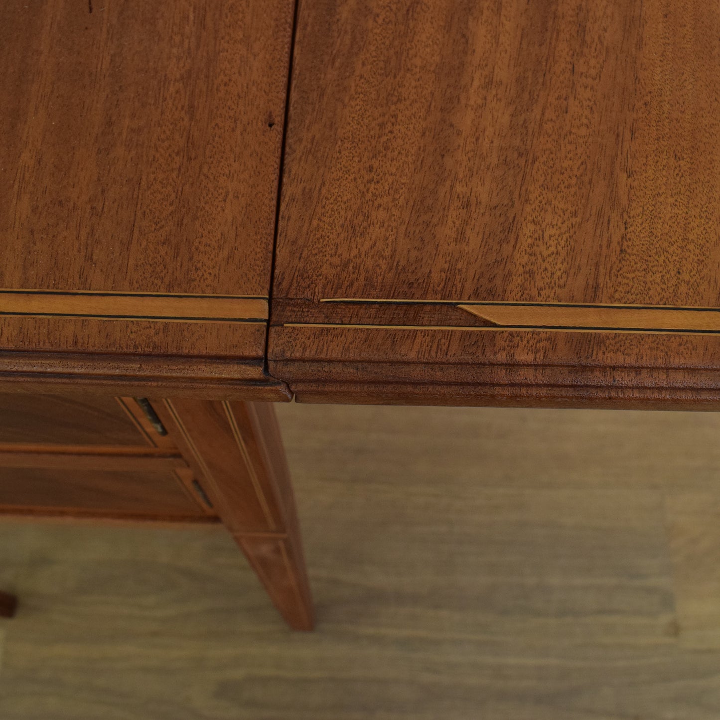 Mahogany Drop-Leaf Side Table