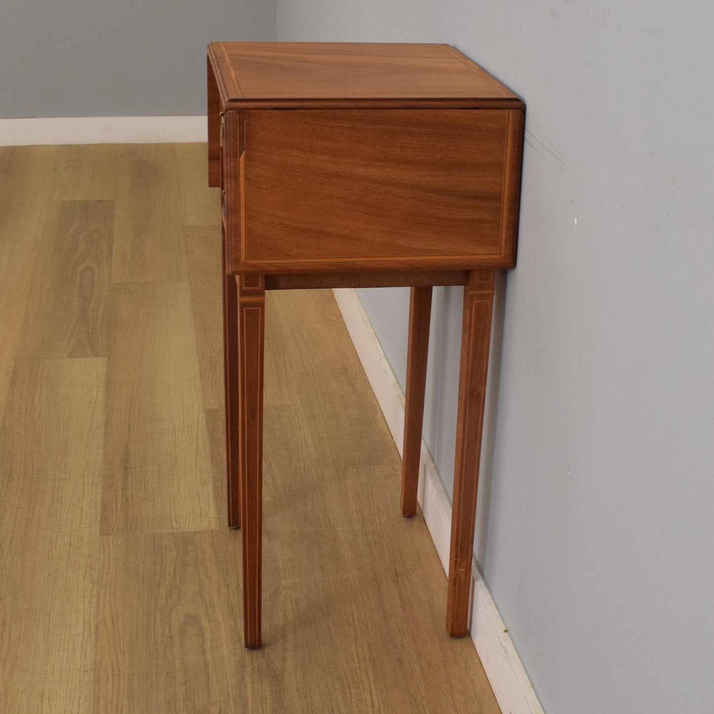Mahogany Drop-Leaf Side Table