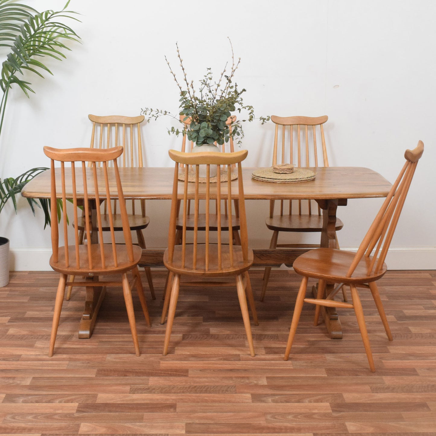Ercol Table and Six Chairs