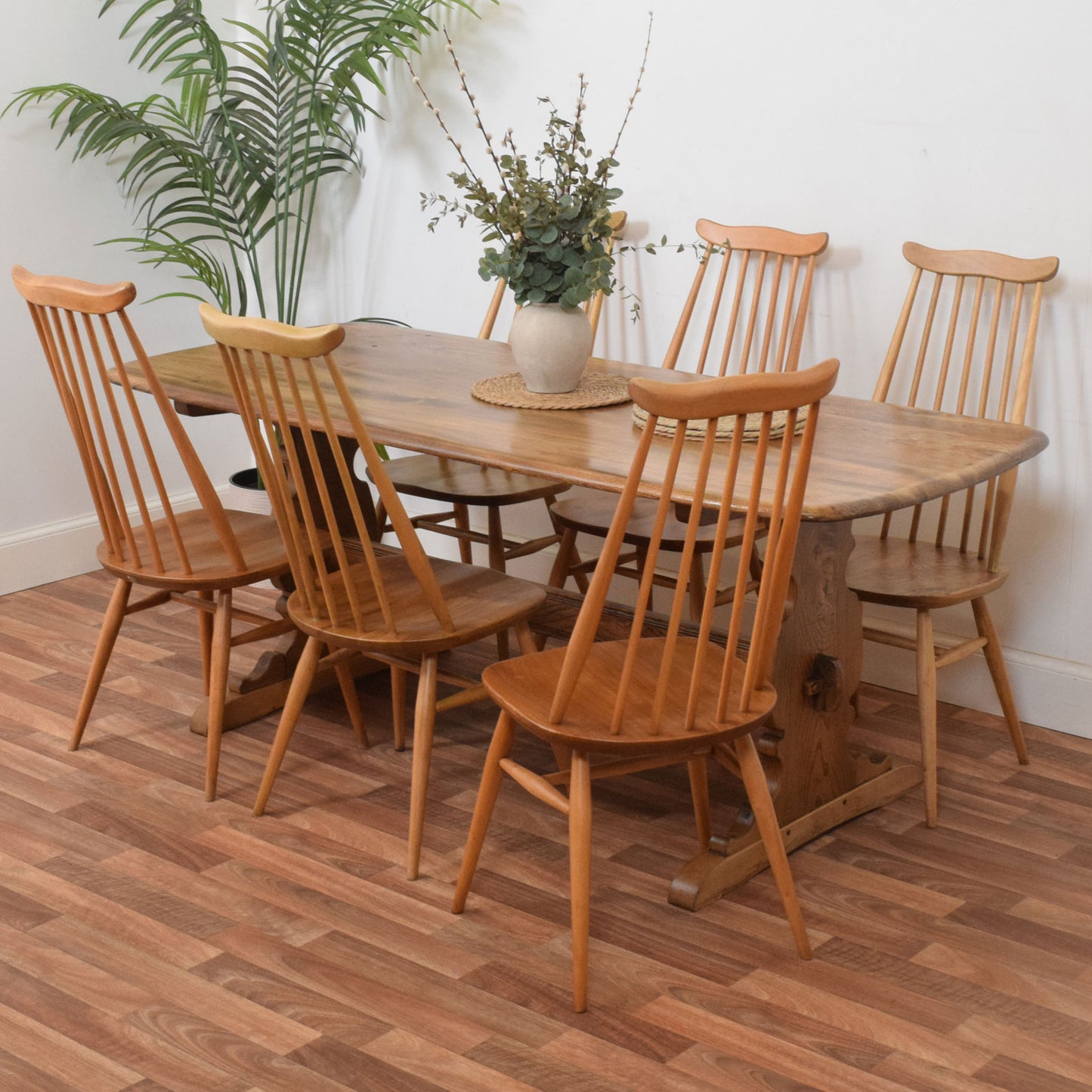 Ercol Table and Six Chairs