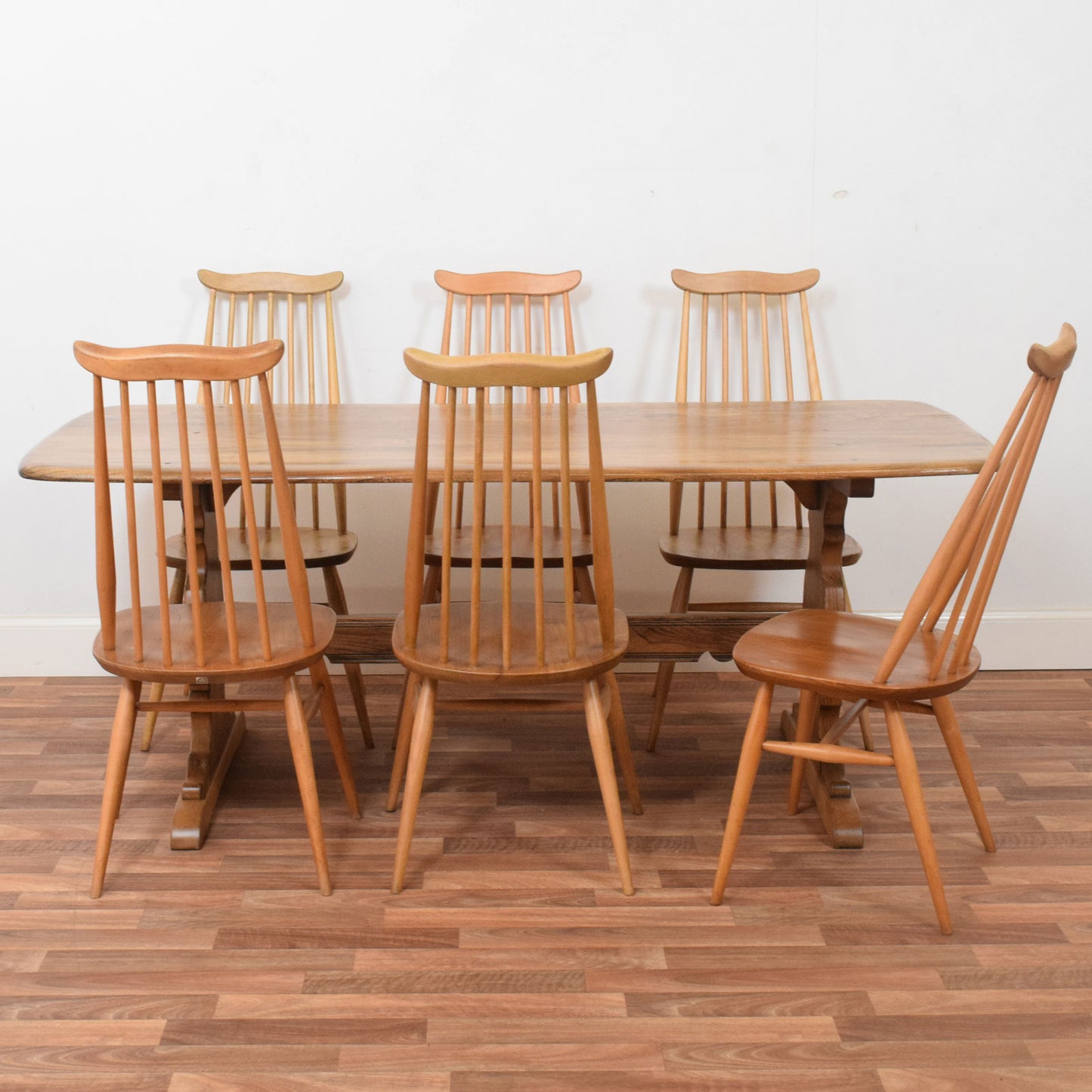 Ercol Table and Six Chairs