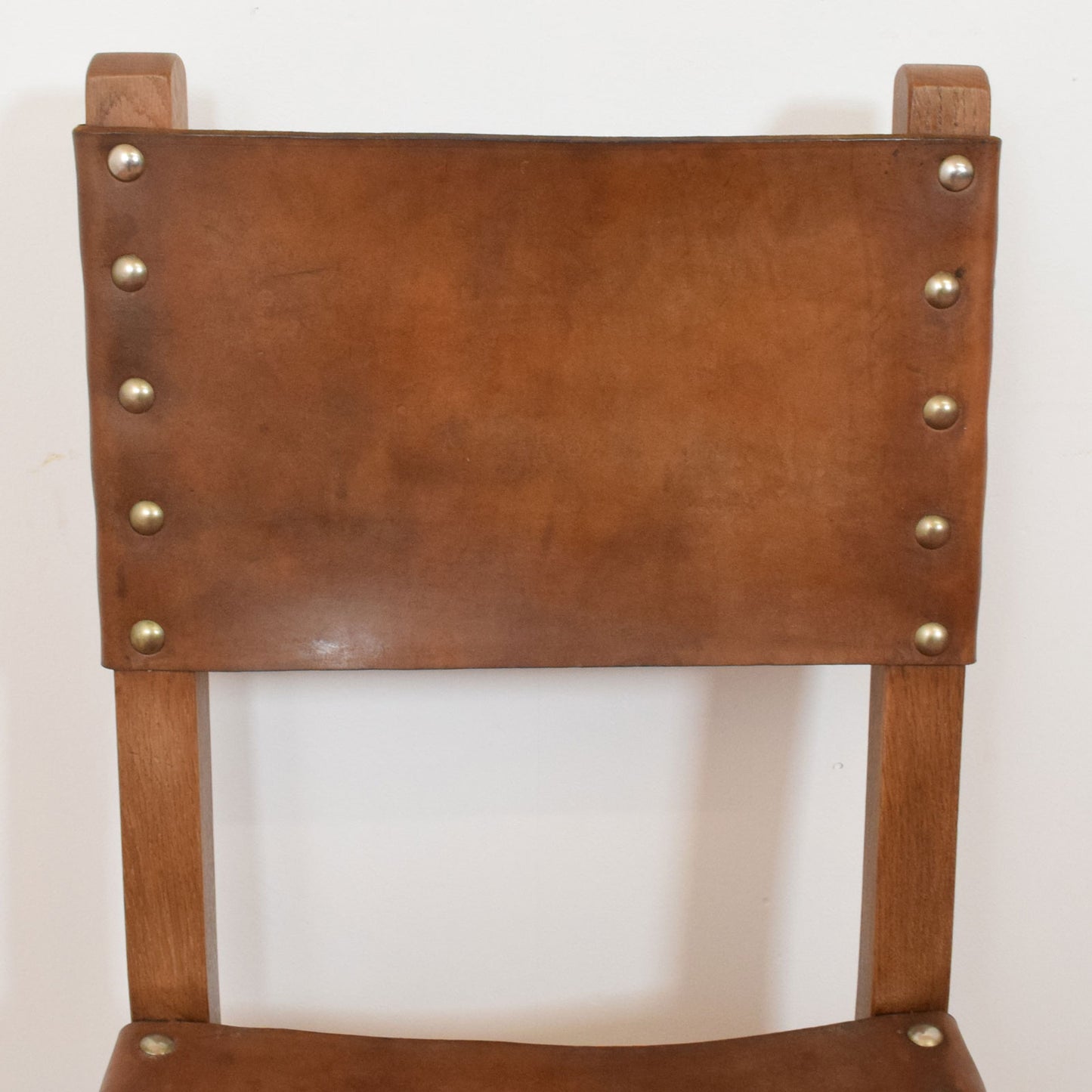 Solid Oak Draw Leaf Table and Six Chairs