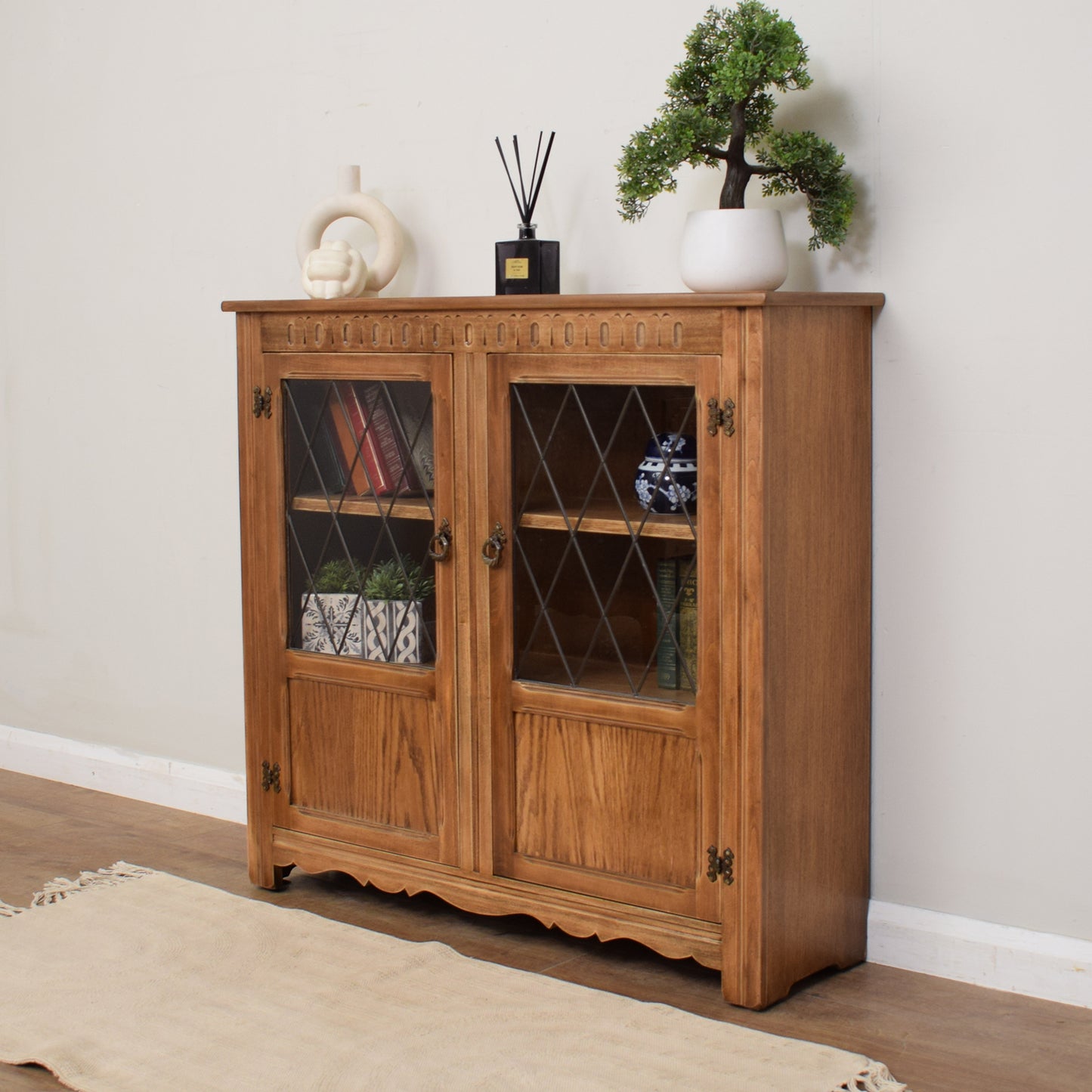 Glazed Bookcase Display Cabinet