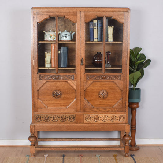 Oak Display Cabinet