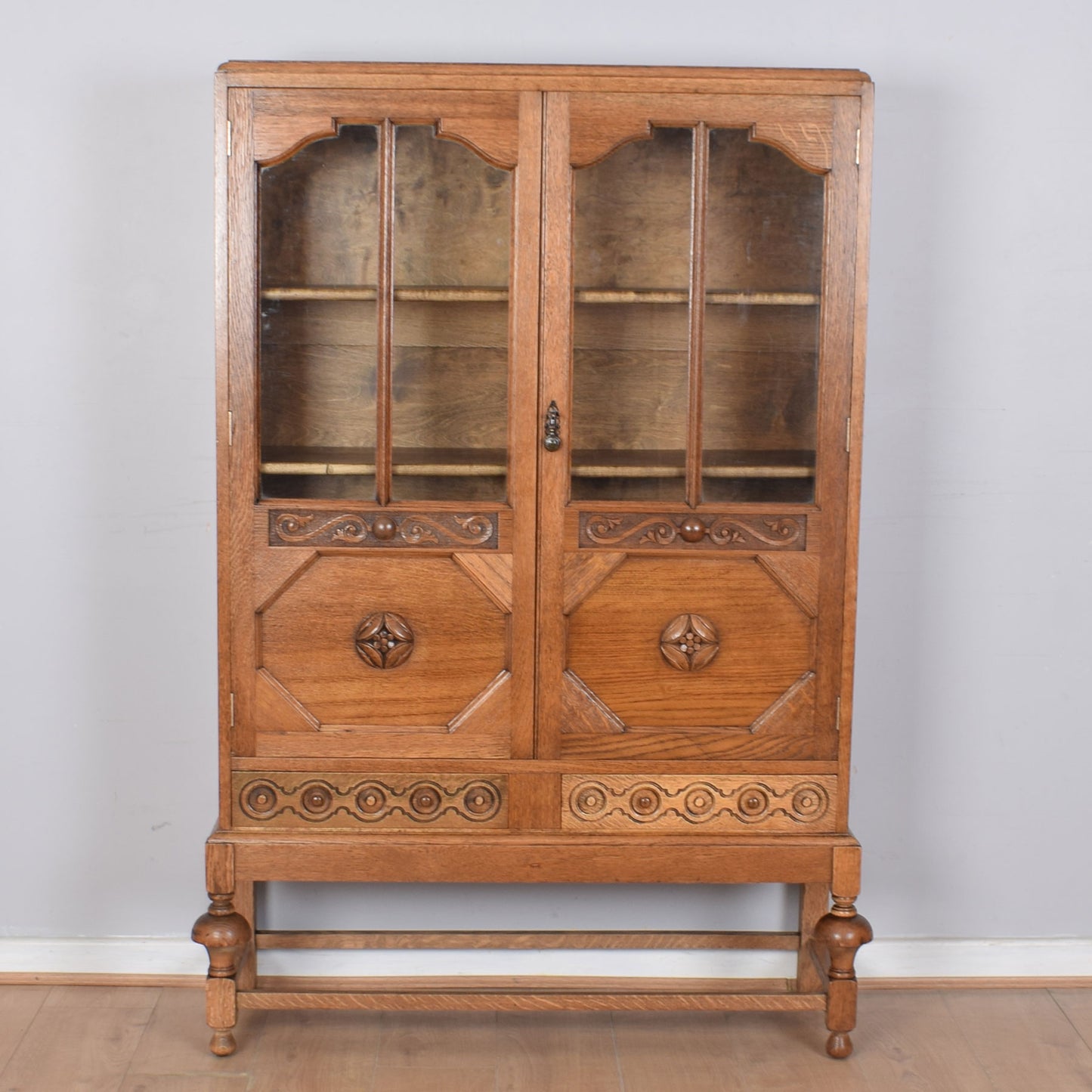 Oak Display Cabinet