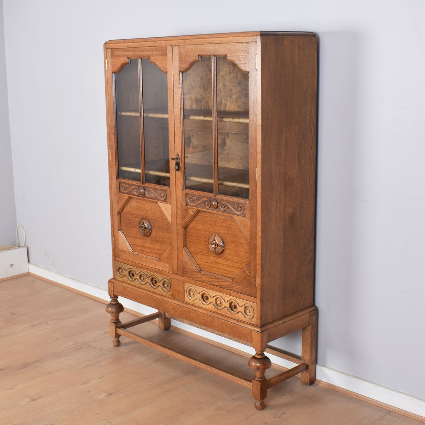 Oak Display Cabinet