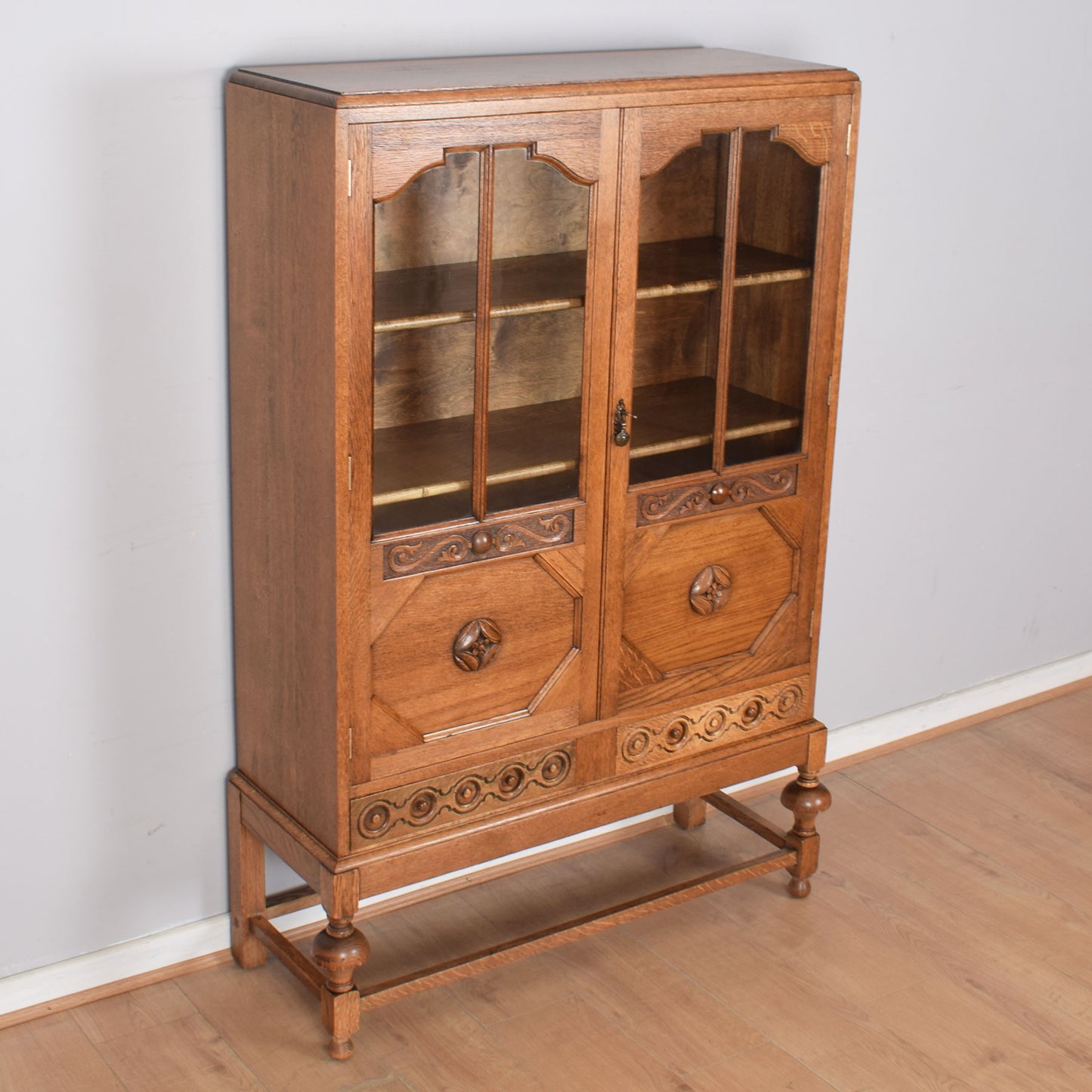 Oak Display Cabinet