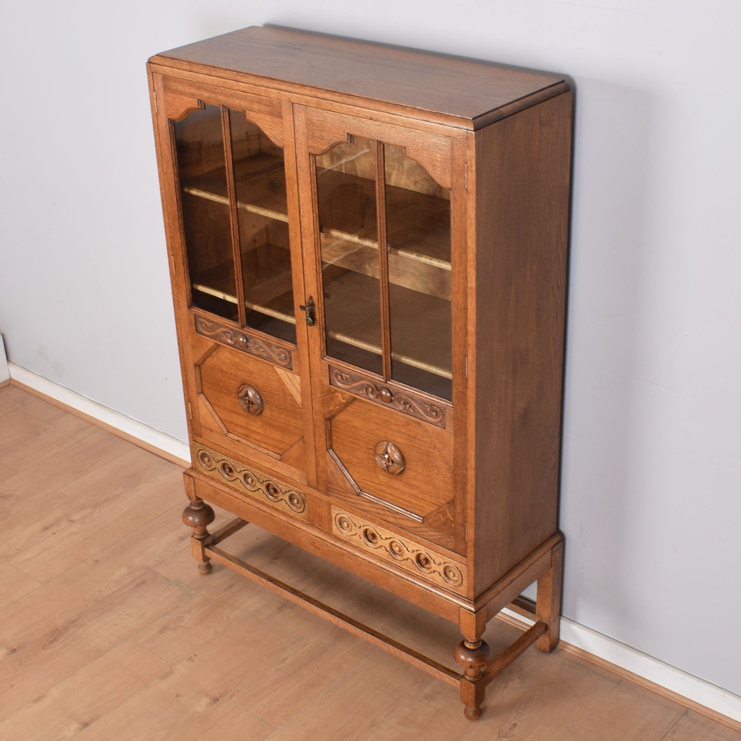 Oak Display Cabinet