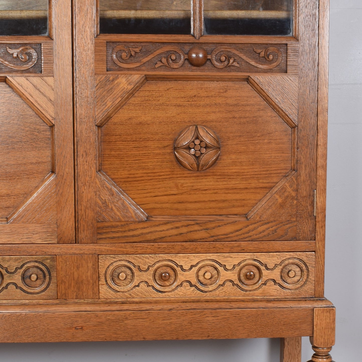 Oak Display Cabinet