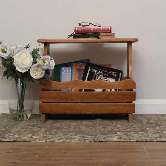 Oak Magazine Rack