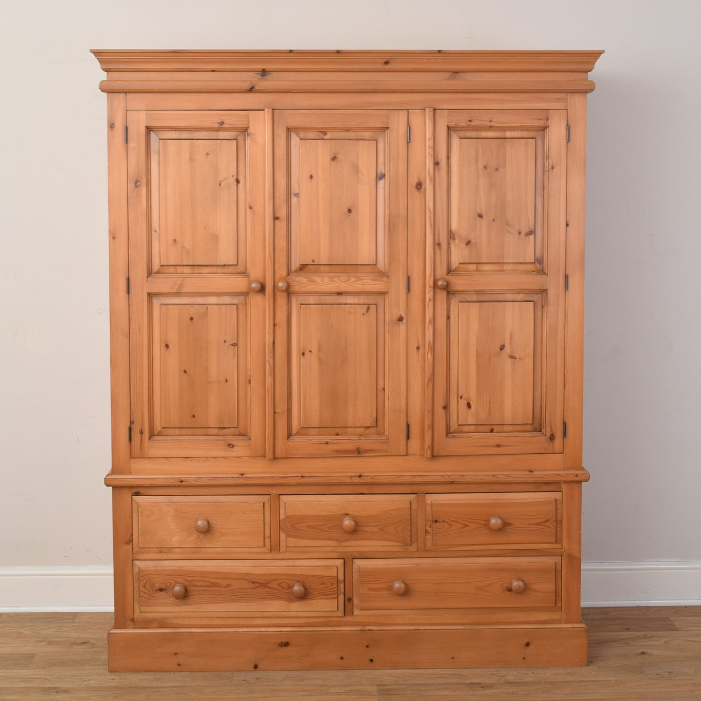 Pine Triple Wardrobe