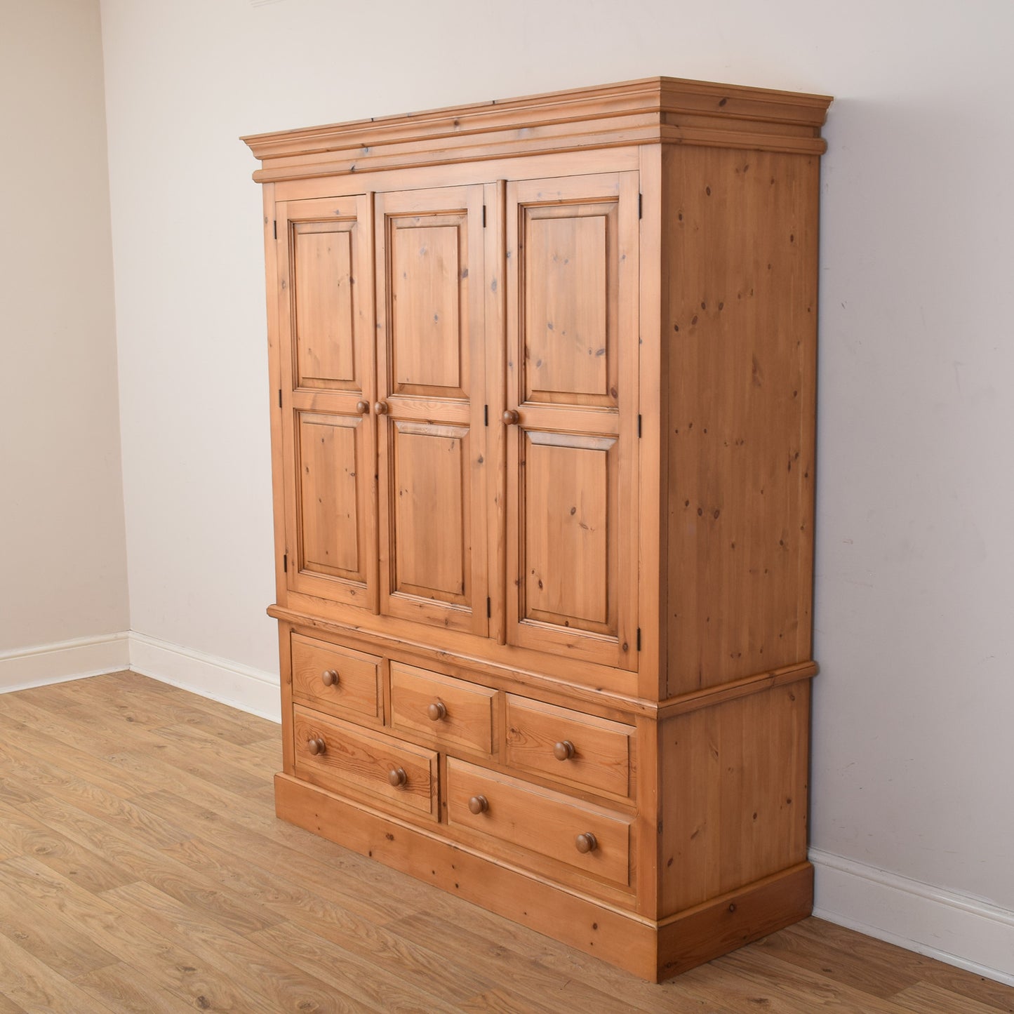 Pine Triple Wardrobe