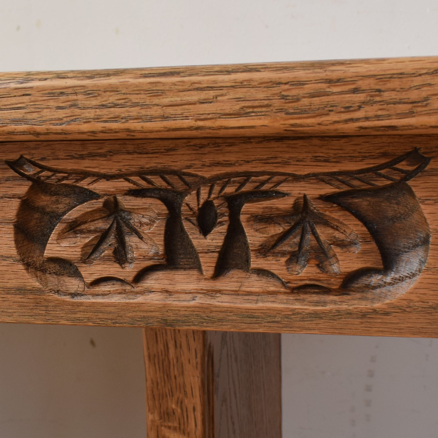 Dutch Oak Table And Six Chairs