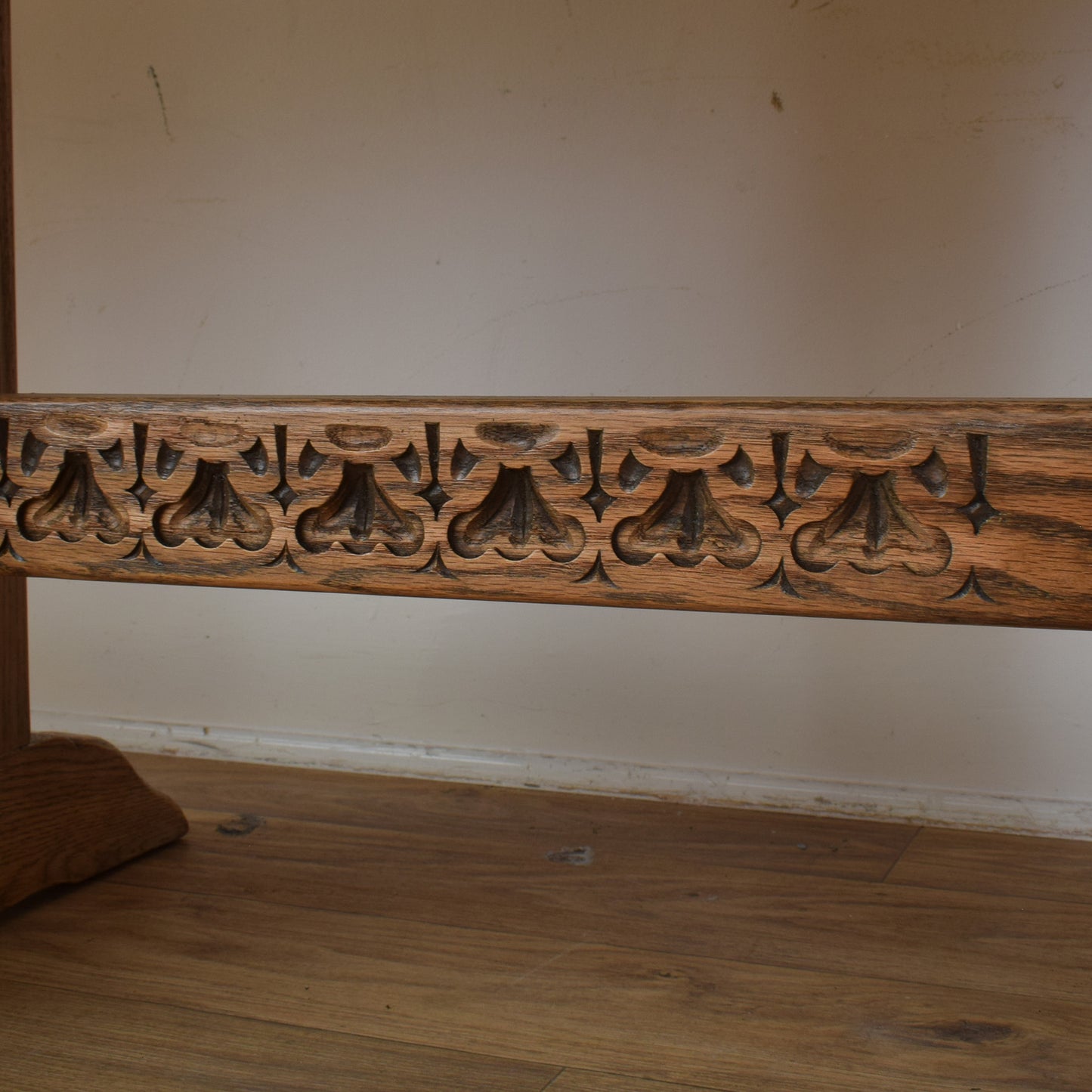 Dutch Oak Table And Six Chairs