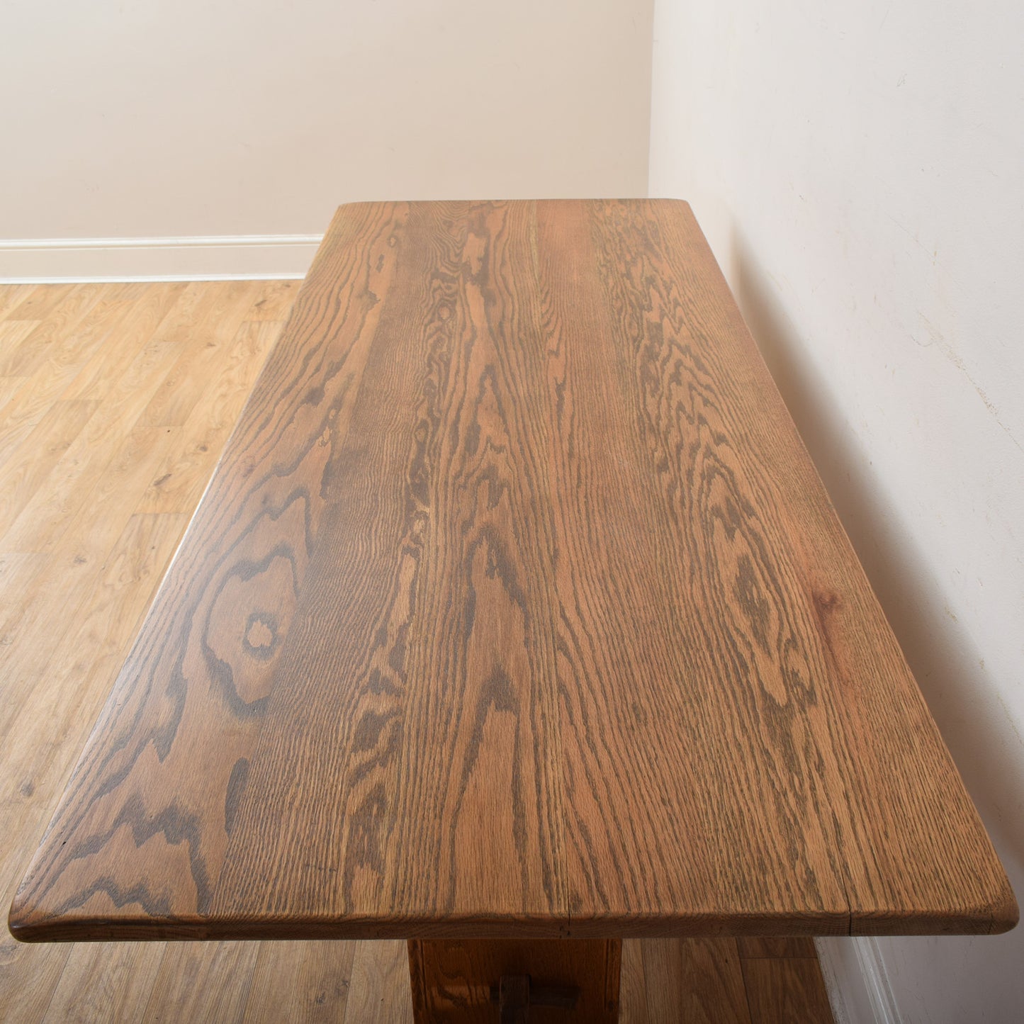 Dutch Oak Table And Six Chairs