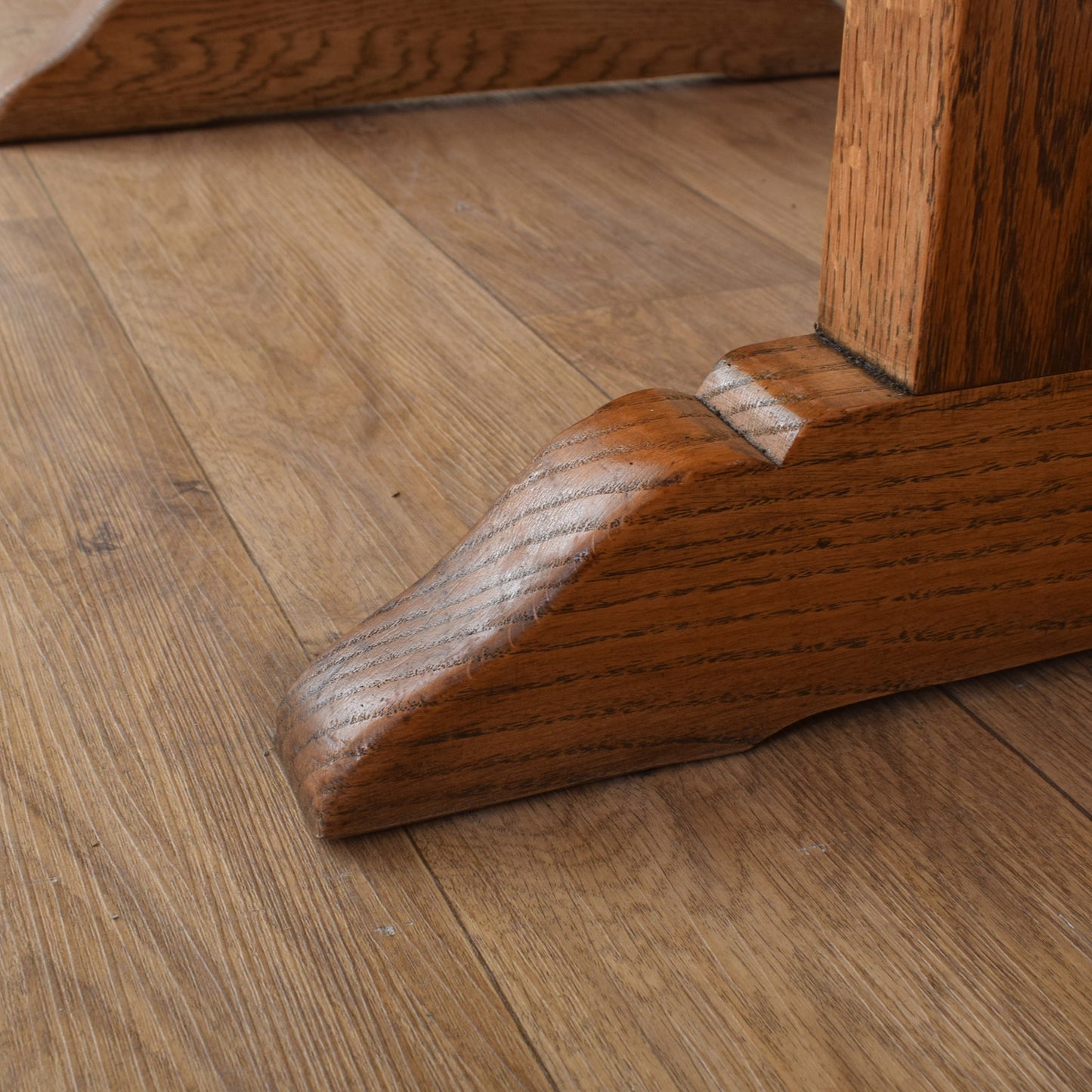 Dutch Oak Table And Six Chairs