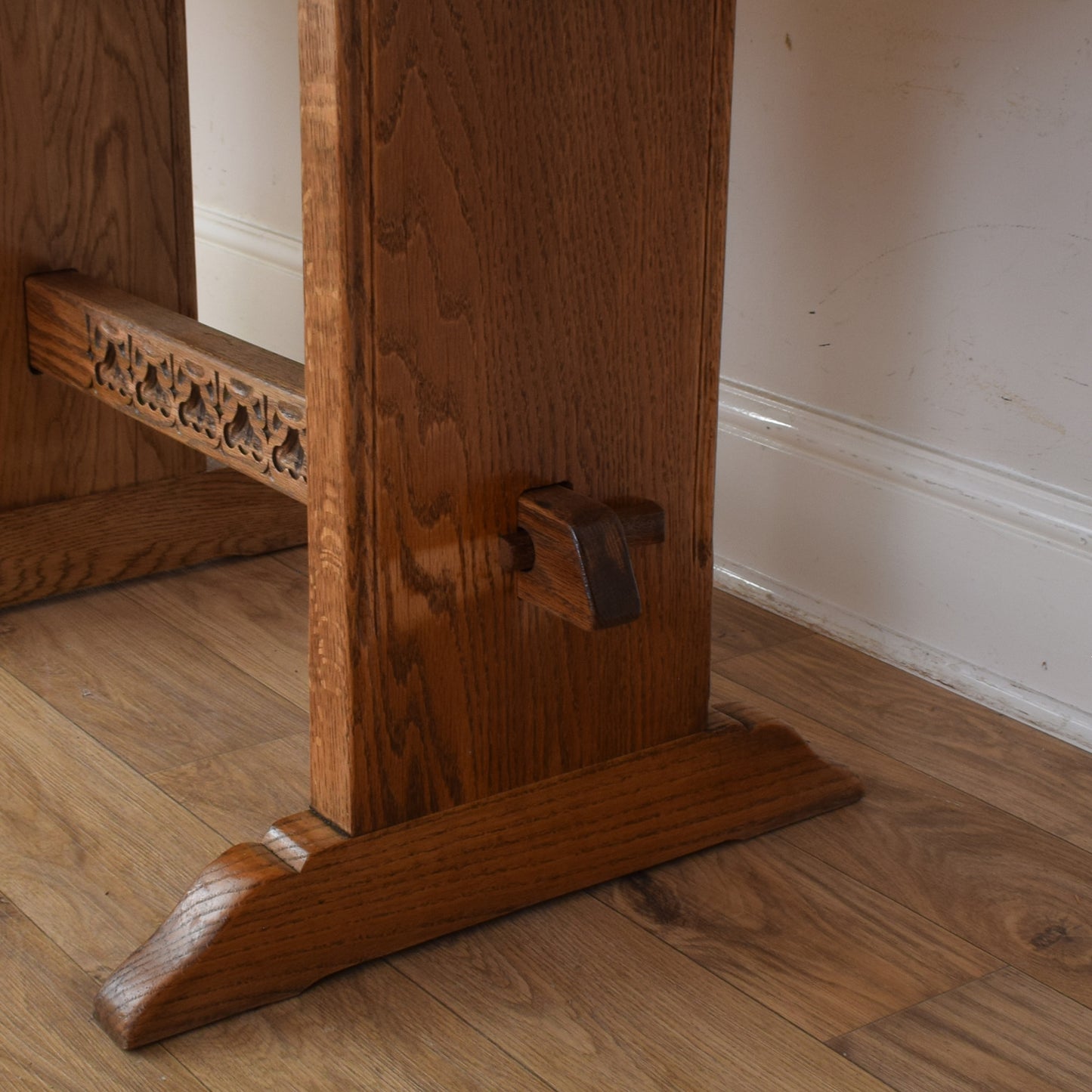 Dutch Oak Table And Six Chairs