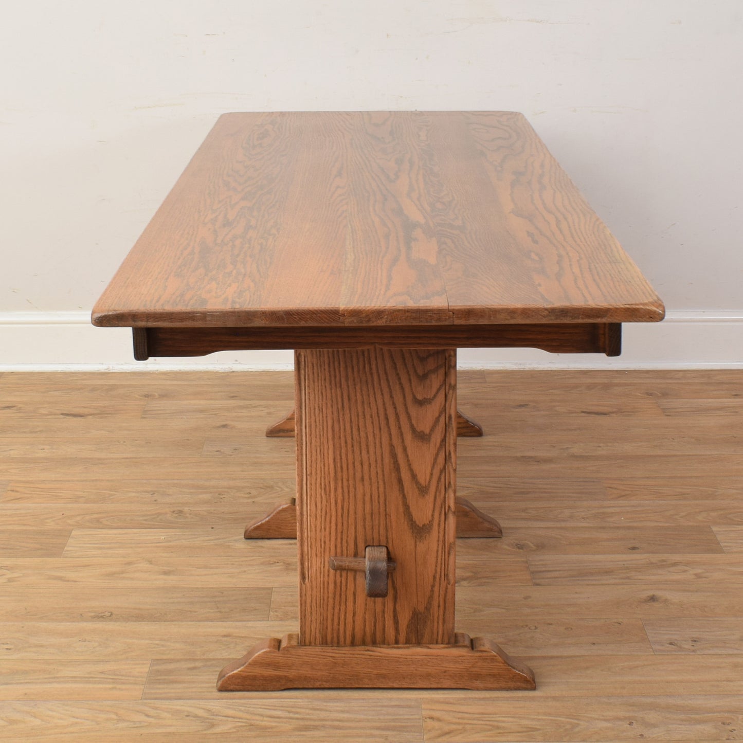 Dutch Oak Table And Six Chairs
