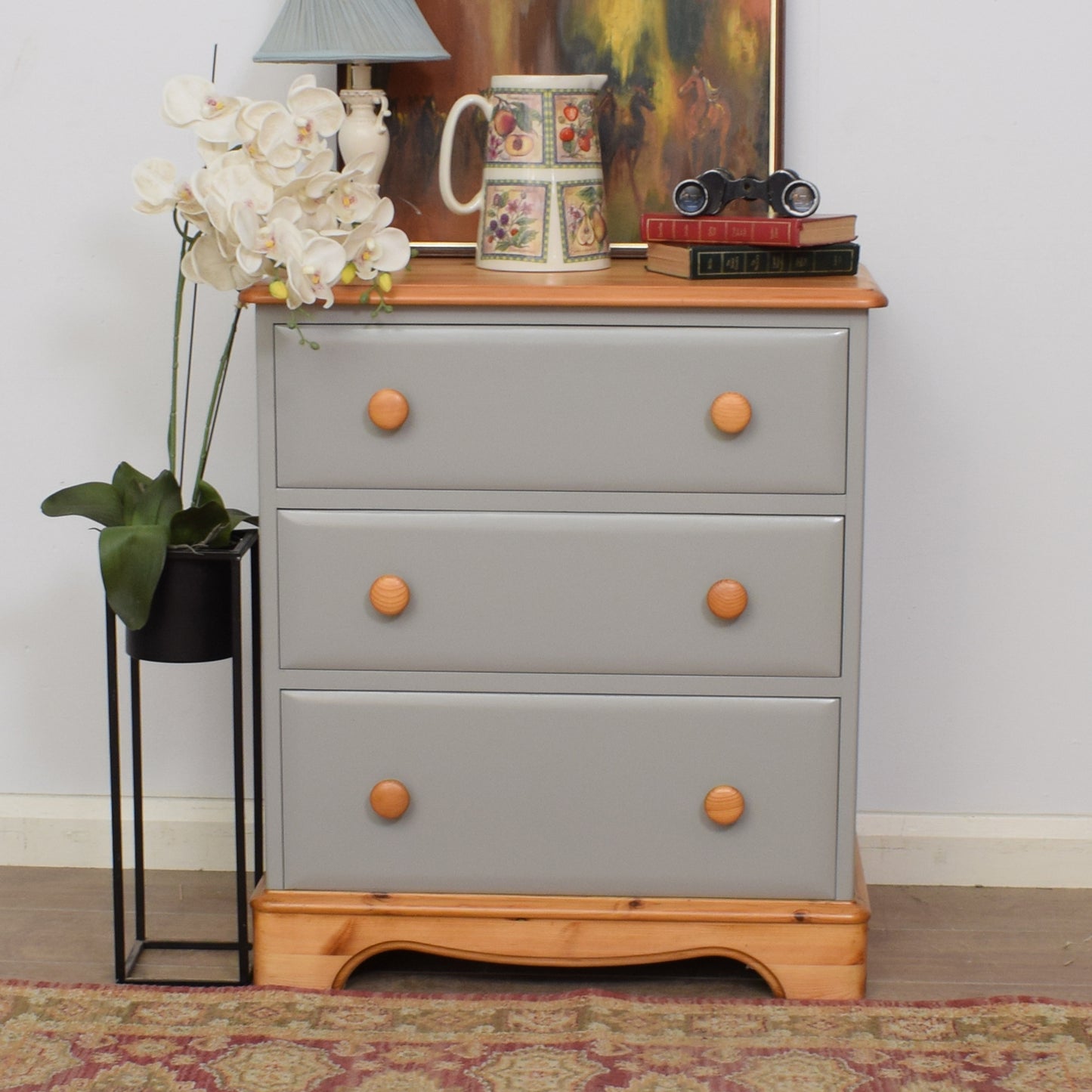 Painted Pine Chest of Drawers
