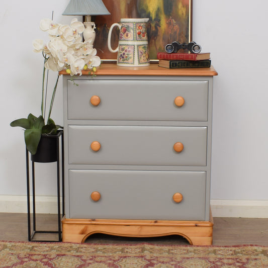 Painted Pine Chest of Drawers